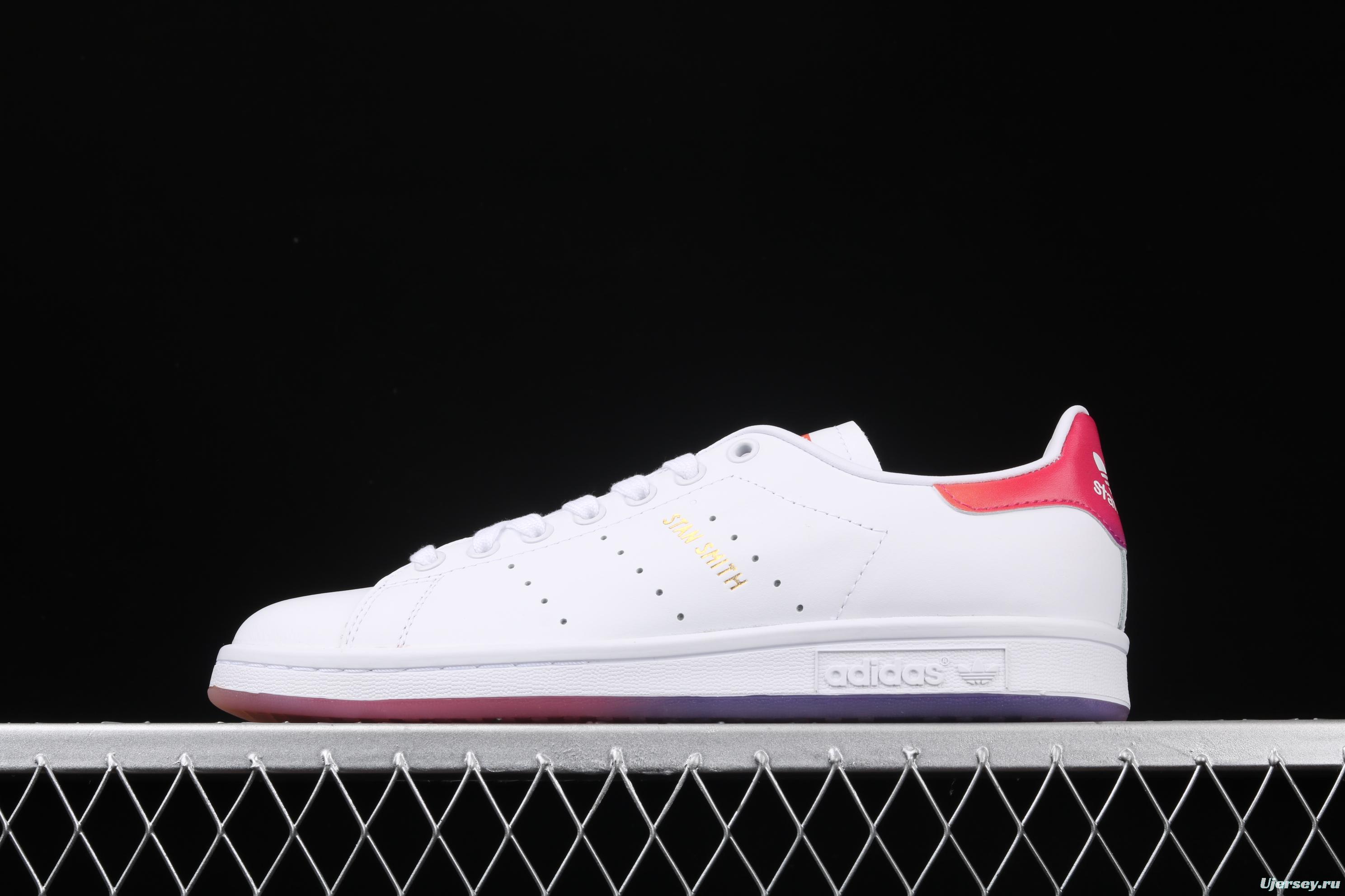 Adidas Stan Smith Rainbow EG8133 Smith rainbow crystal soles casual board shoes