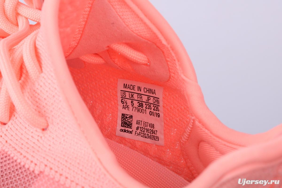 Adidas Yeezy 350 Boost V2 EG7498 Darth Coconut 350 second generation pink hollowed-out silk color matching