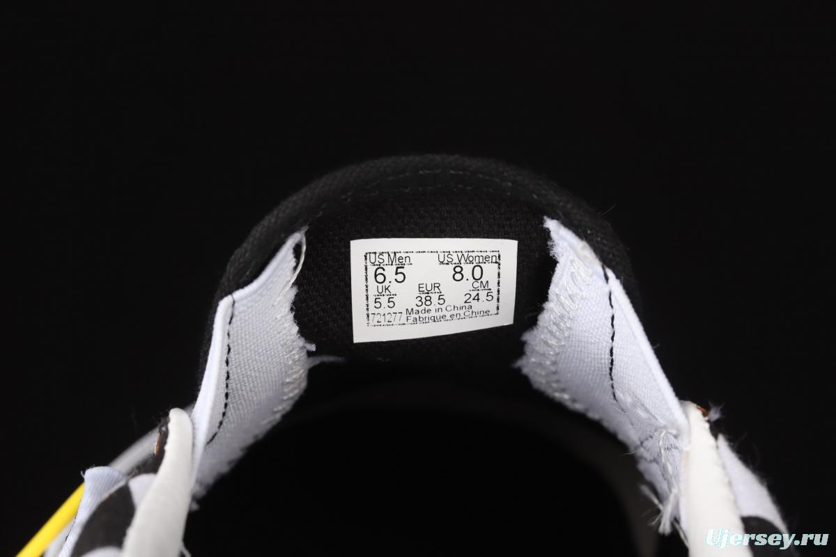Vans Slip-On big black and white checkerboard small bee printed low-top canvas shoes VN0A33TB9EH