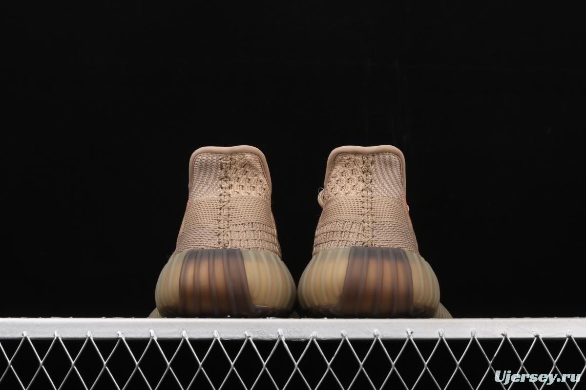 Adidas Yeezy 350 Boost V2 Sulfur FZ5240 Darth Coconut 350 second generation hollowed-out pheasant red color BASF Boost original