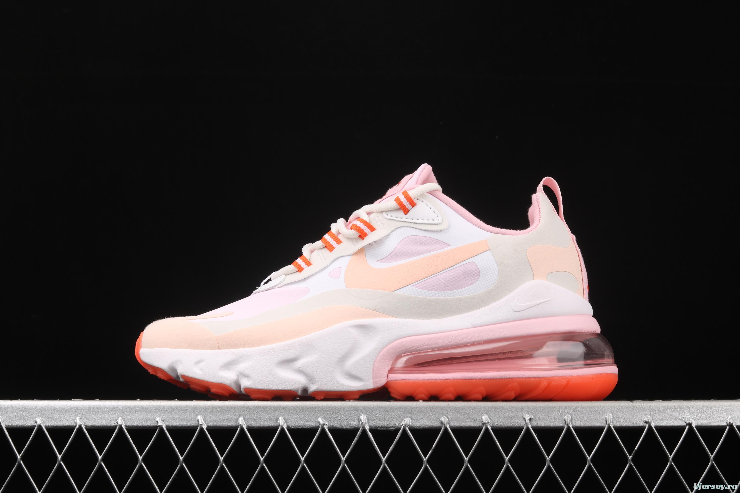 NIKE Air Max 270React new high-frequency mesh hollowing out function half-palm air cushion running shoes CJ0619-103