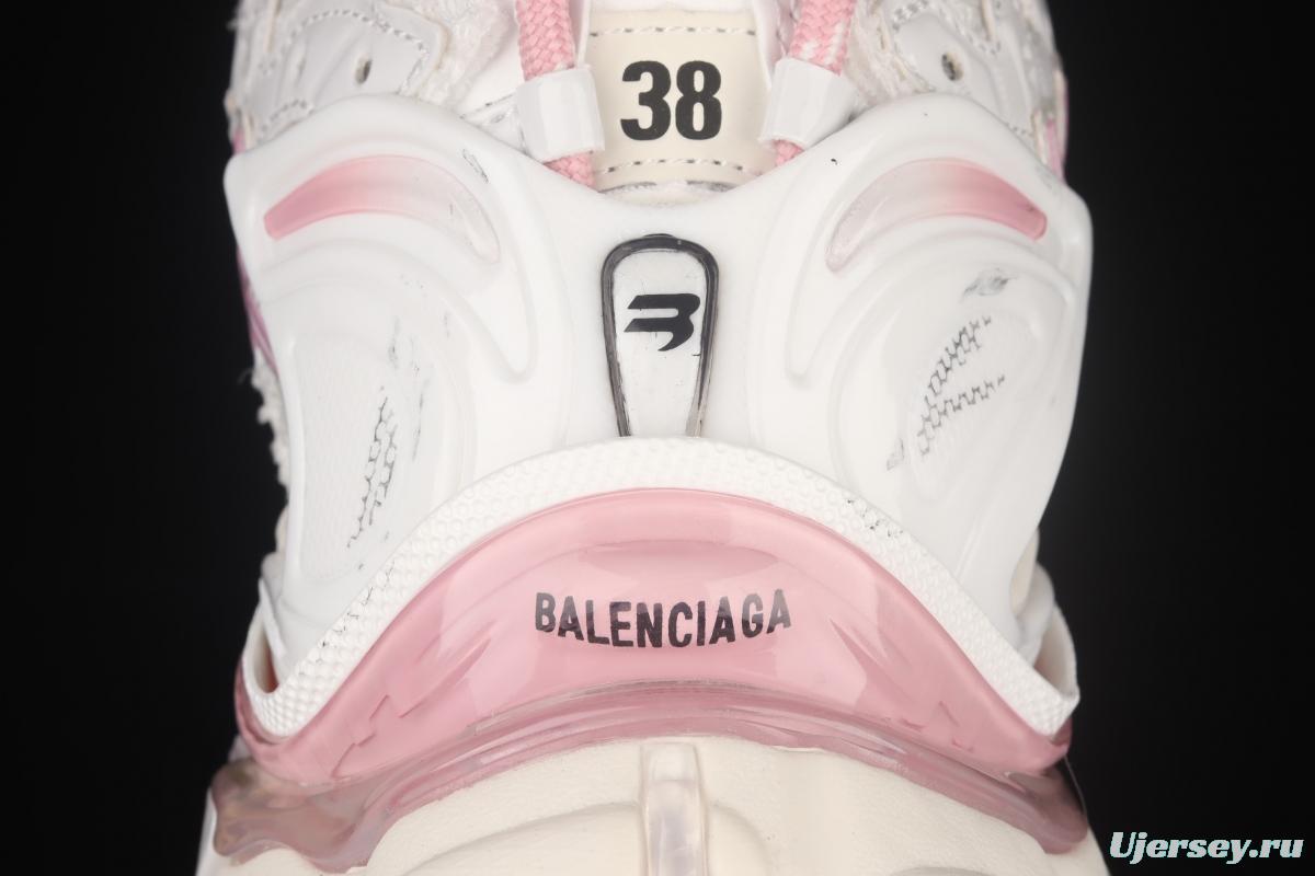 Balenciaga Runner Kith Four.Color 21ss's latest color matching trend retro casual shoes W3RB39059