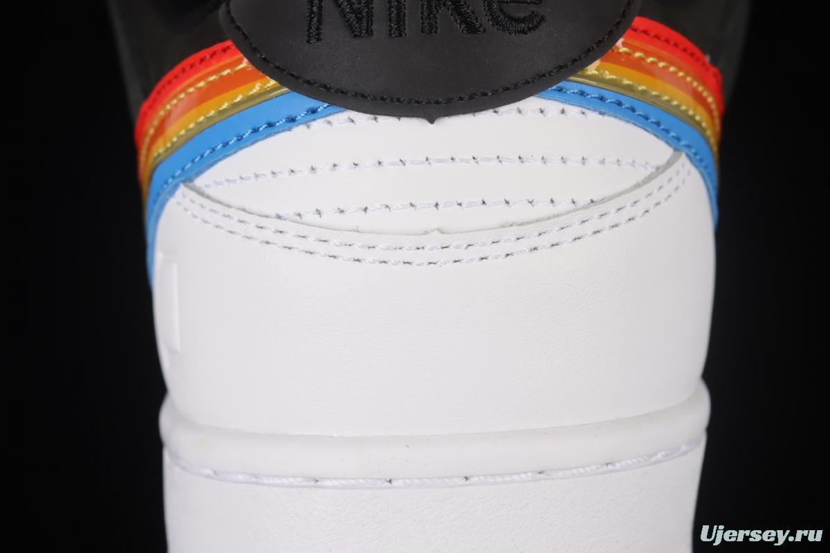 Polaroid x NIKE SB DUNK Low Black Rainbow Polaroid Joint SB Retro Casual Sneakers DH7722-001