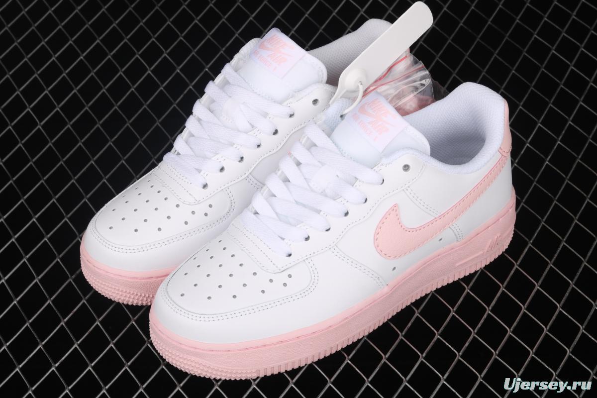 NIKE Air Force 1 Low GS girl powder accessories low upper board shoes CV7663-100