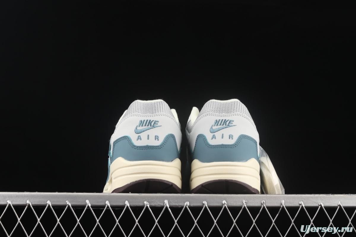 Patta x Nike Air Max 1 joint style suede spliced half-palm air cushion vintage running shoes DH1348-004