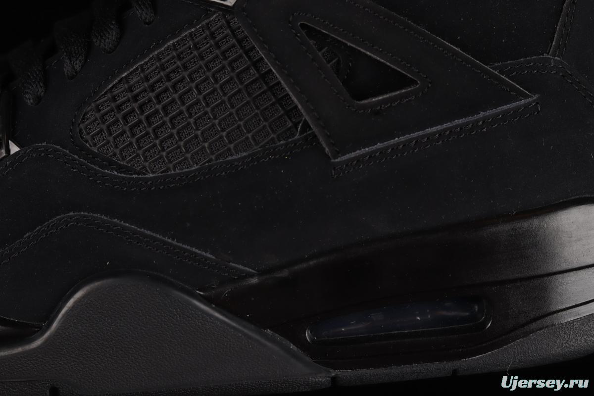 Air Jordan 4 Retro Black Cat black cat head frosted CU1110-010
