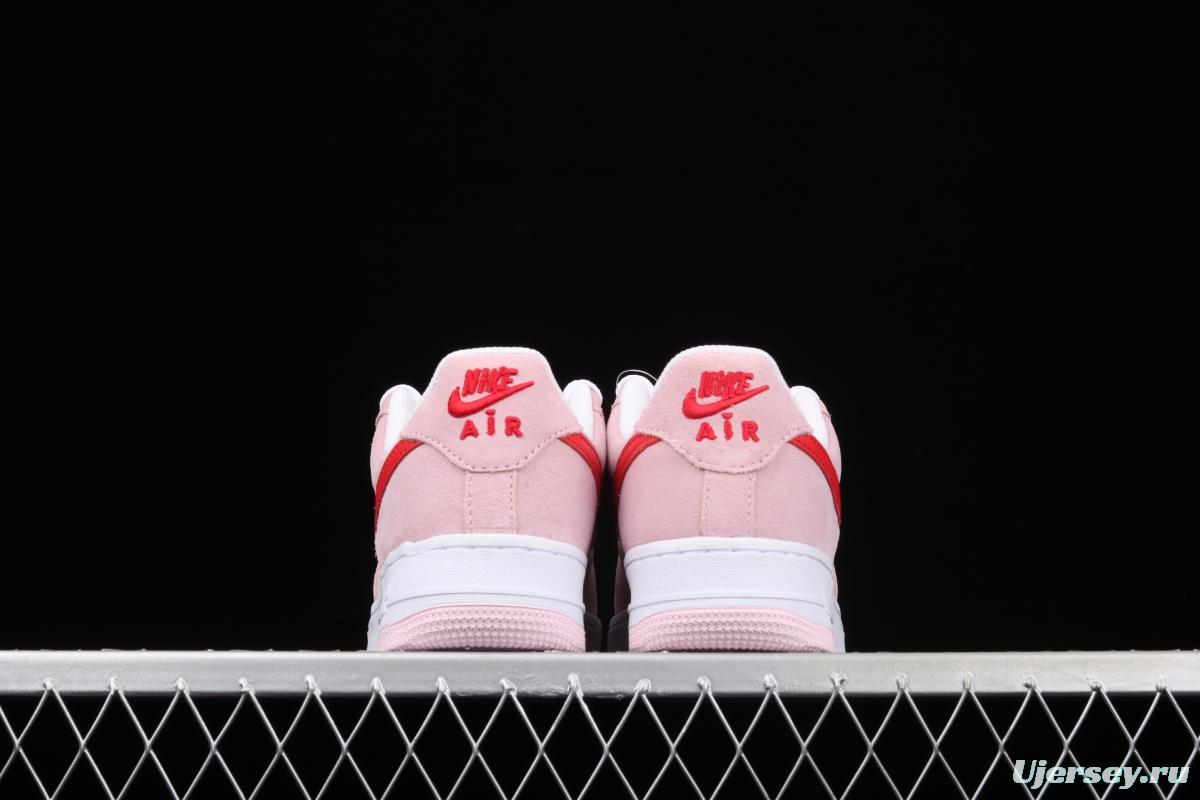 NIKE Air Force 11607 QS Pink Valentine's Day PEACEMINUSONE same style DD3384-600