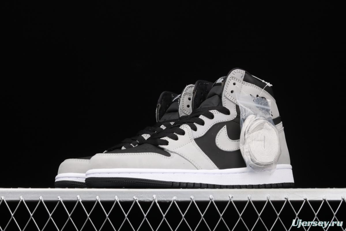 Air Jordan 1 High Gao Bang Gray Panda 555088-035