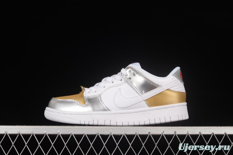 NIKE DUNK Low Metallic Golden Horn King SB Buckle Broken Backboard Fashion Casual Sneakers DH4403-700