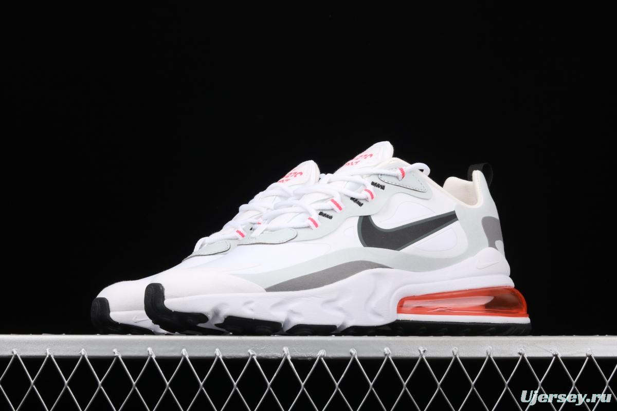 NIKE Air Max 270React new high-frequency mesh hollowing out function half-palm air cushion running shoes CT1280-100