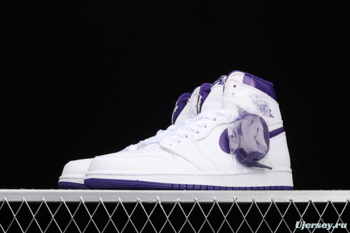 Air Jordan 1 High OG Court Purple White and Purple CD0461-151
