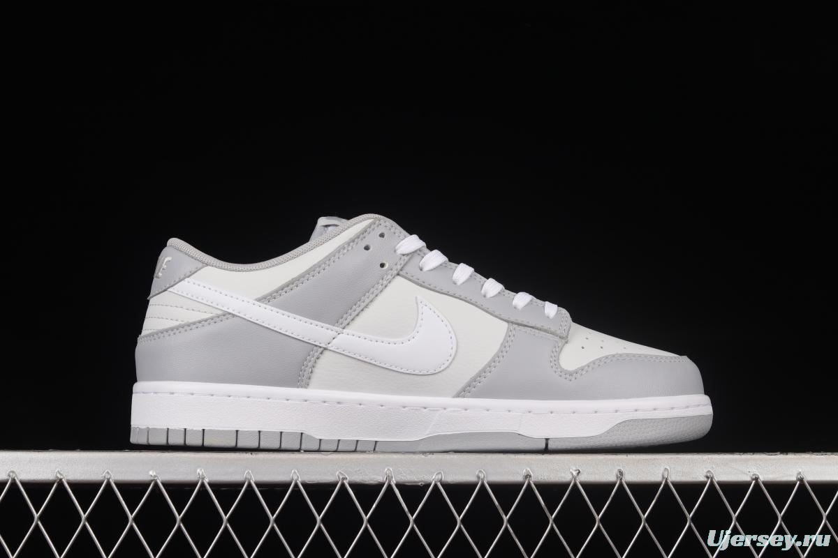 NIKE DUNK Low Retro Grey White Cool Grey Color Matching SB Buckle Rebounds Fashion Casual Sneakers DJ6188-001