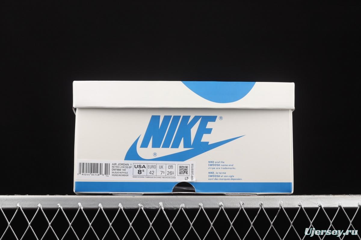 Travis Scott x Air Jordan 1 High OG Lightning inverted tick low side head layer original standard DM7866-140