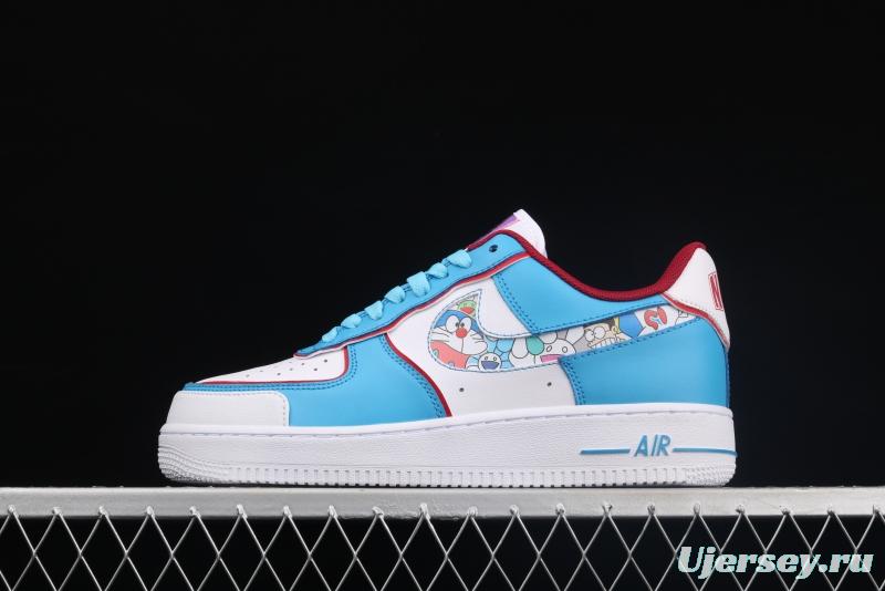 NIKE Air Force 11607 Doraemon robot cat-themed low-top casual board shoes BQ8988-106