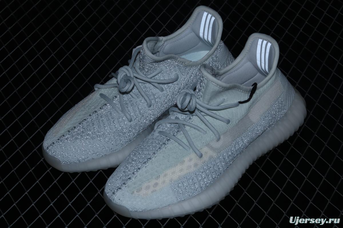 Adidas Yeezy 350 Boost V2 FW5317 Darth Coconut 350 second generation hollowed-out silk ice blue star matching BASF popcorn