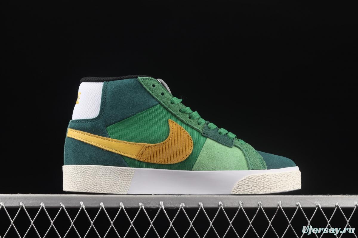 NIKE SB Zoom Blazer Mid PRM splicing broken hook leisure Zhongbang board shoes DA8854-300