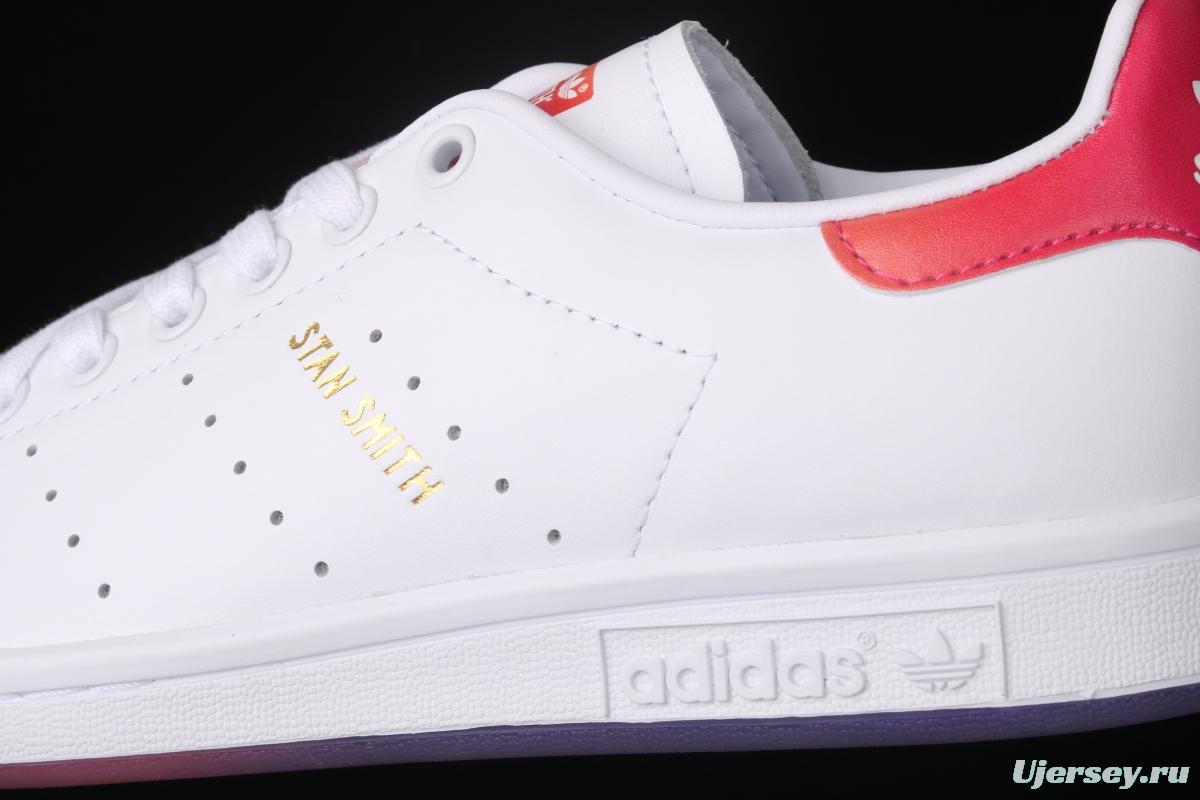 Adidas Stan Smith Rainbow EG8133 Smith rainbow crystal soles casual board shoes