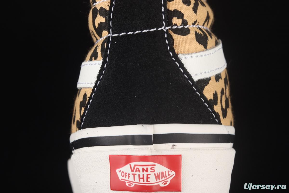 Vans UA SK8-Hi 38 DX Anaheim new leopard print high upper shoes VN0A38GFSGI