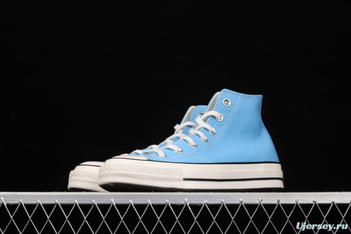 Converse Chuck 70s new spring color lake water blue matching high-top casual board shoes 171566C