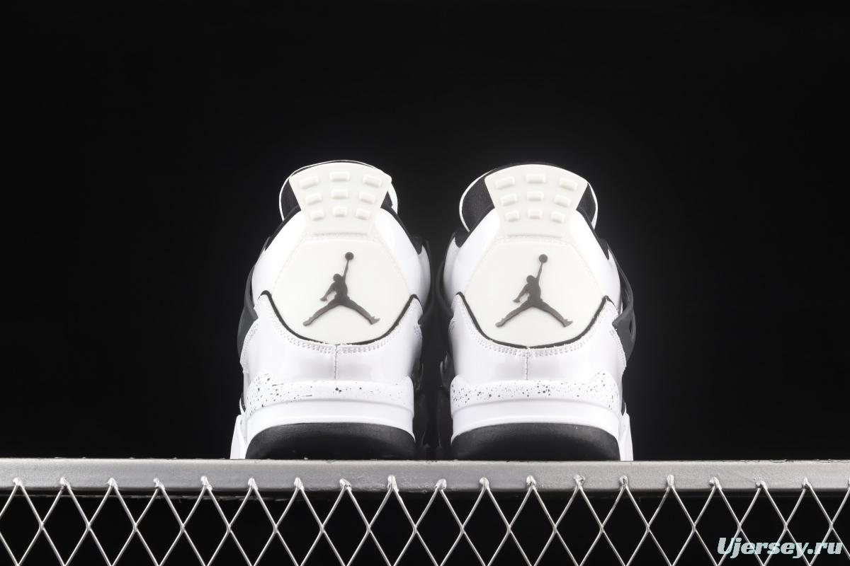 Air Jordan 4 Retro GS Light Smoke Grey lacquered leather manuscript DC4101-100