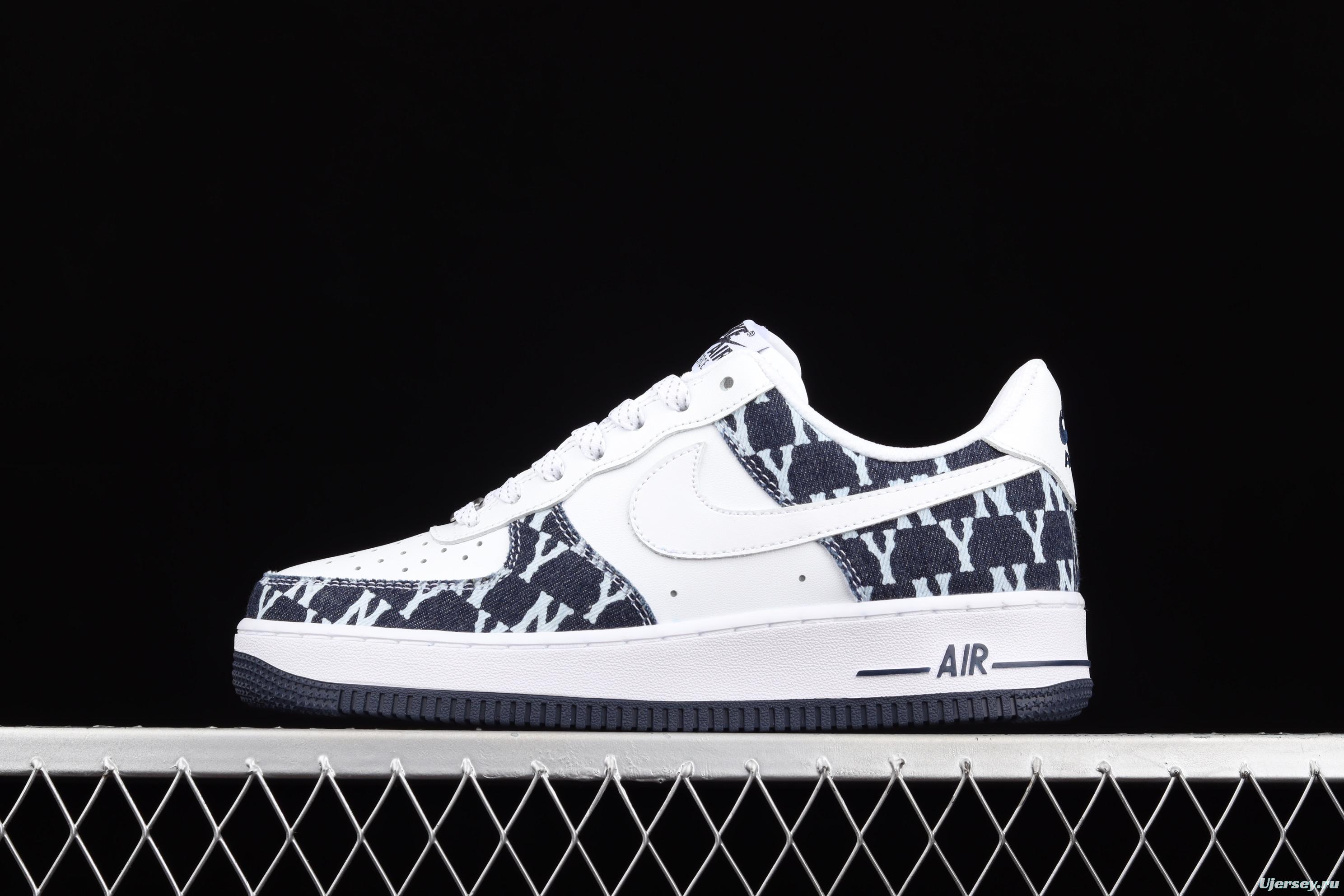 NIKE Air Force 1x07 sail leather spliced low-top casual board shoes 315122-441