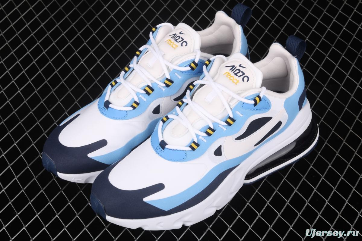 NIKE Air Max 270React new high-frequency mesh hollowing out function half-palm air cushion running shoes CT1264-104