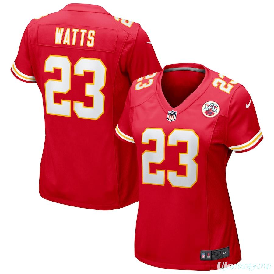 Women's Armani Watts Red Player Limited Team Jersey