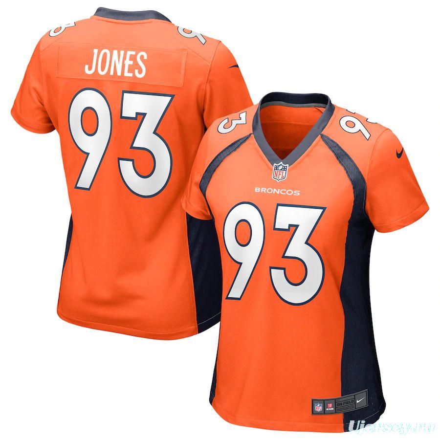 Women's Dre'Mont Jones Orange Player Limited Team Jersey