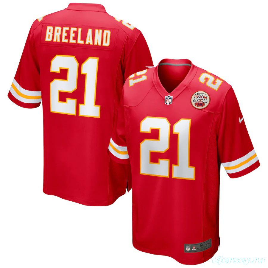 Men's Bashaud Breeland Red Player Limited Team Jersey