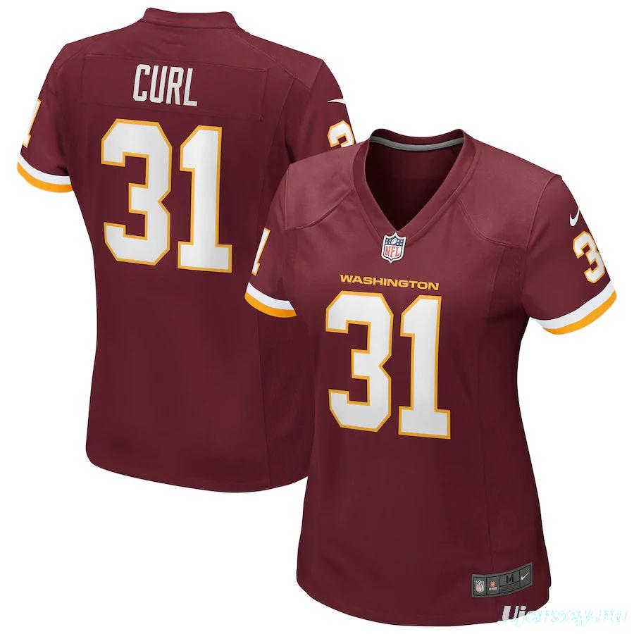 Women's Kamren Curl Burgundy Player Limited Team Jersey