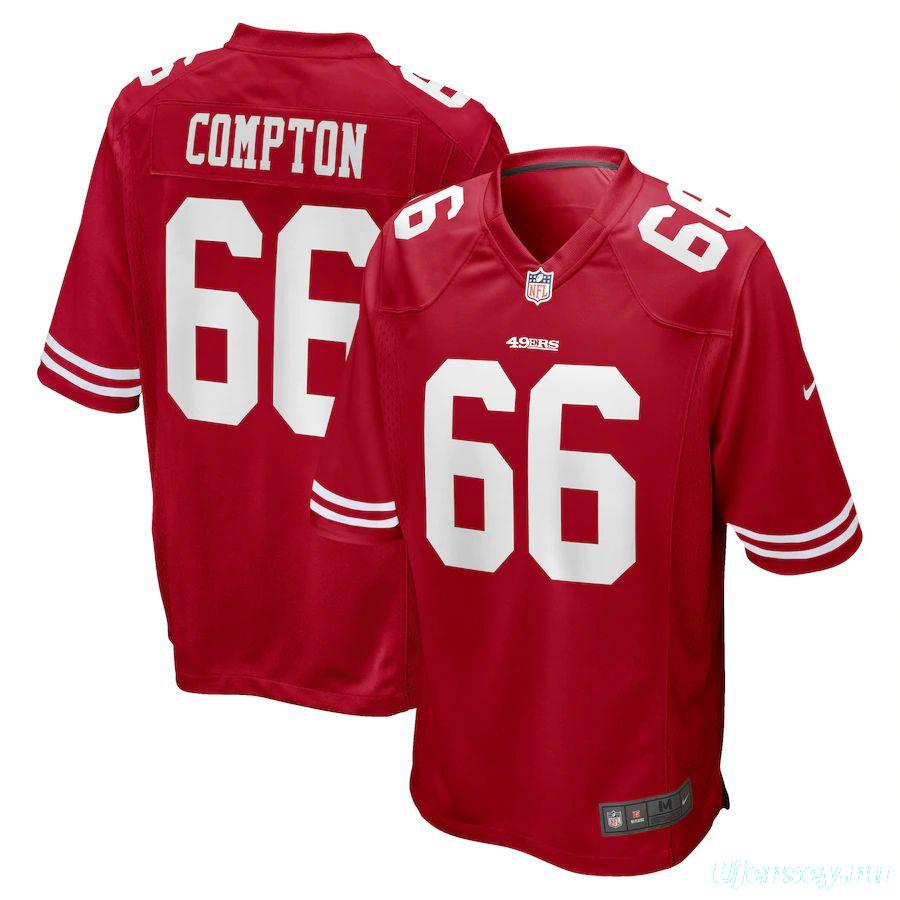 Men's Tom Compton Scarlet Player Limited Team Jersey