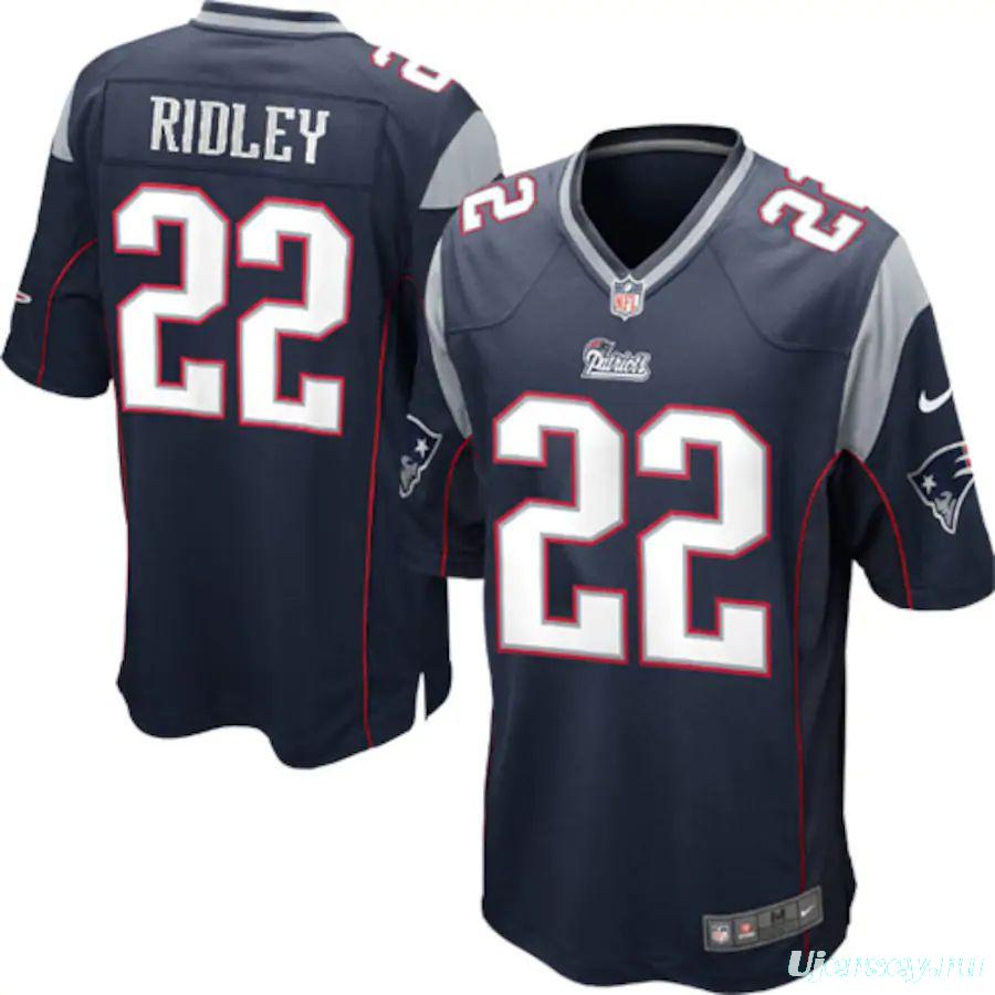 Men's Stevan Ridley Navy Blue Player Limited Team Jersey