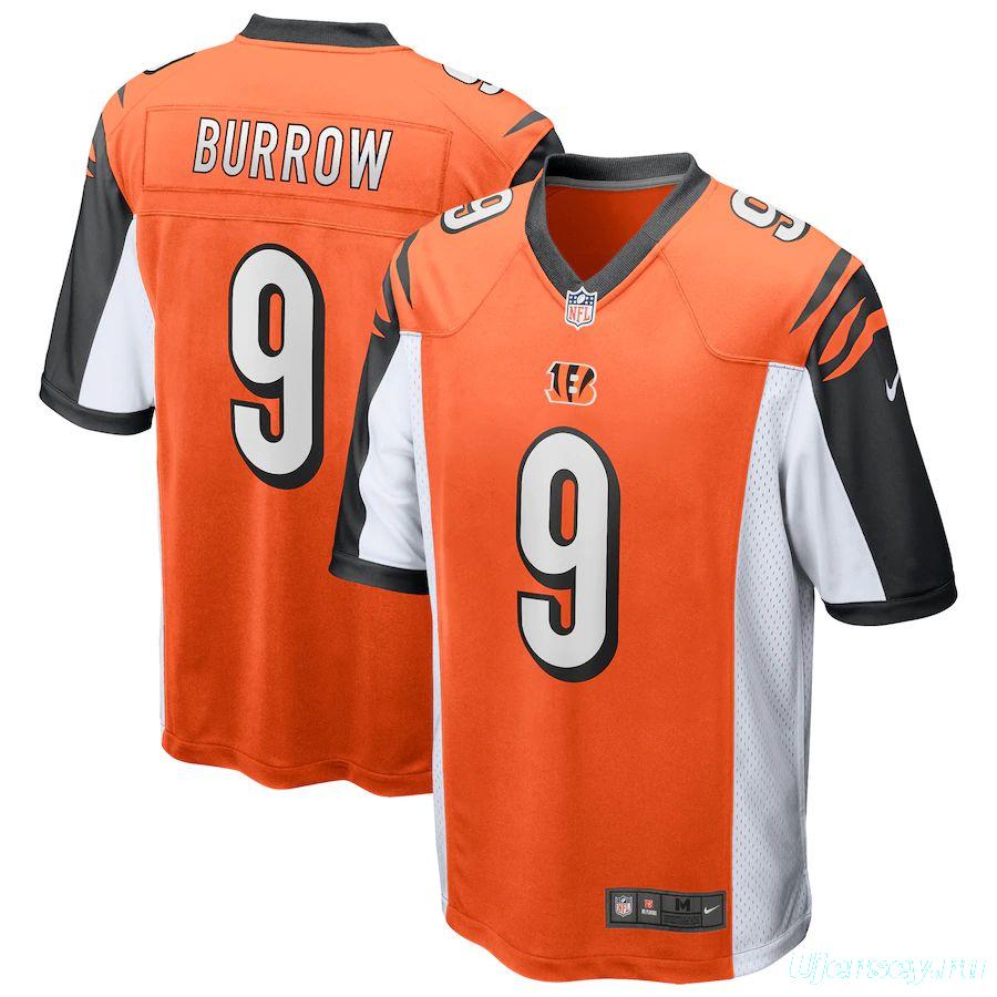 Men's Joe Burrow Orange 2020 Draft First Round Pick Player Limited Team Jersey