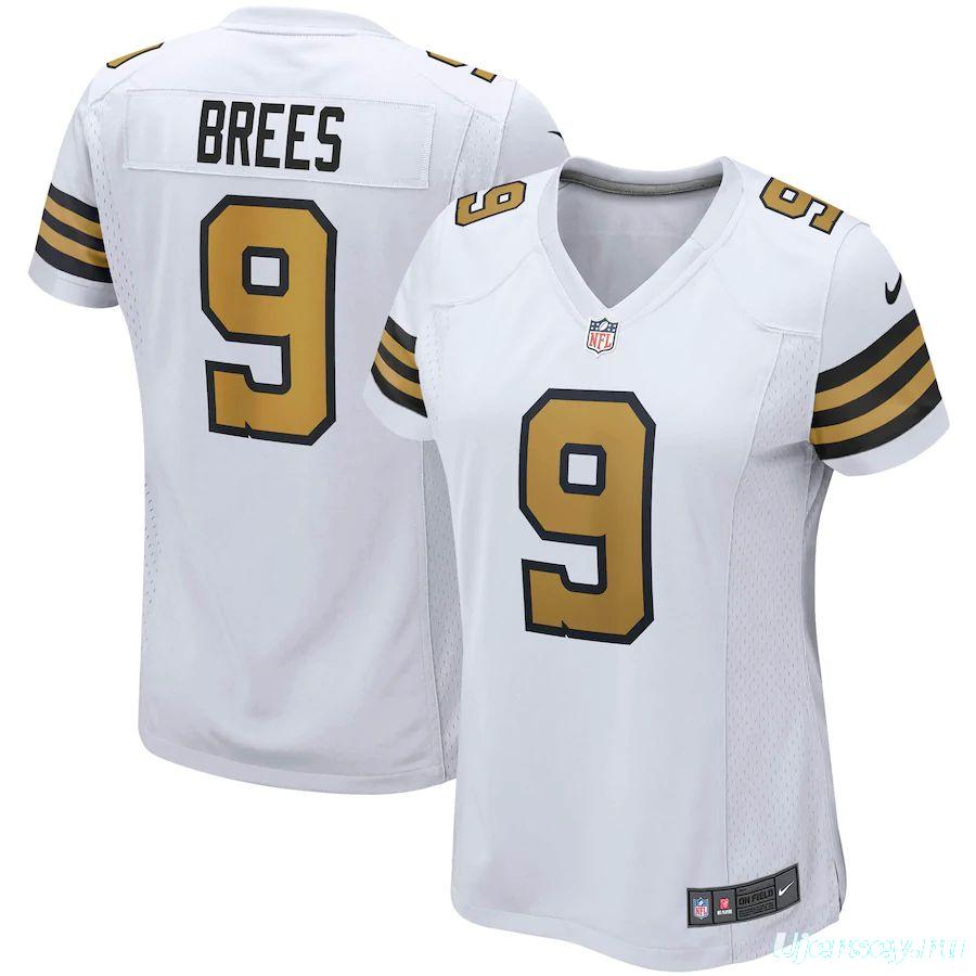 Women's Drew Brees White Alternate Player Limited Team Jersey