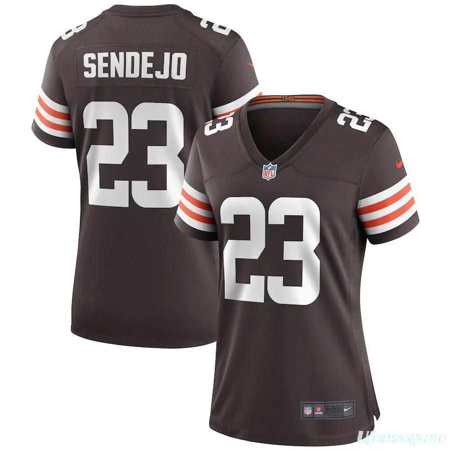 Women's Andrew Sendejo Brown Player Limited Team Jersey