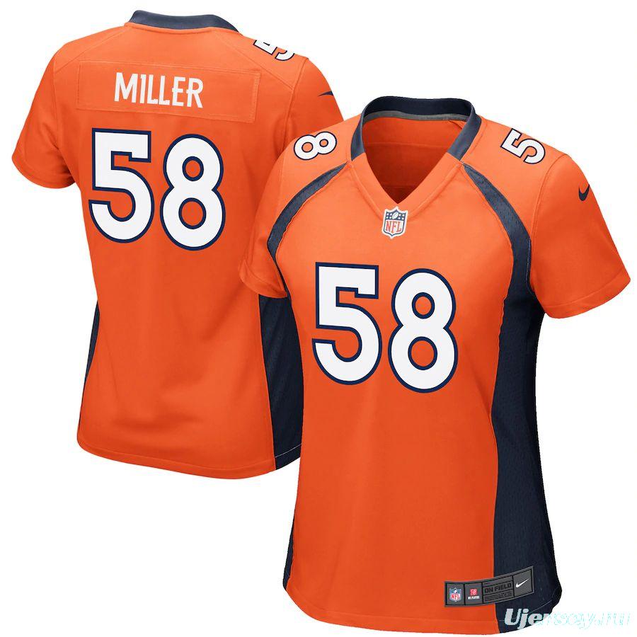 Women's Von Miller Orange Player Limited Team Jersey