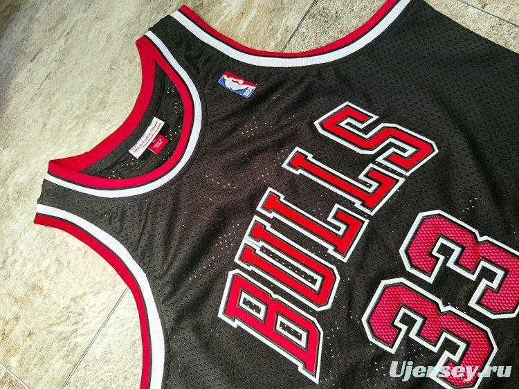 Men's Scottie Pippen Black Retro Classic Team Jersey