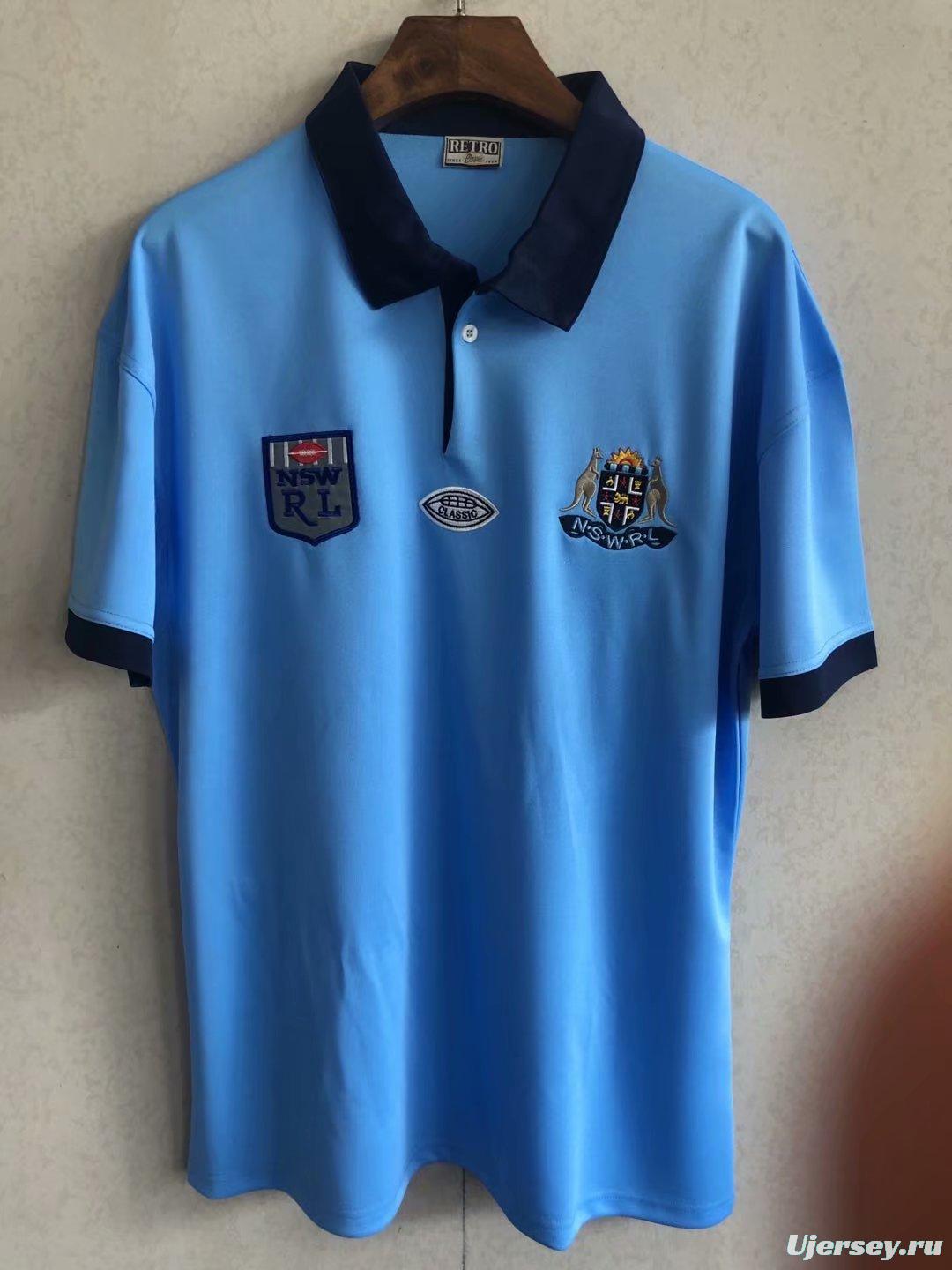 NSW Blues 1985 Men's Retro Rugby Jersey