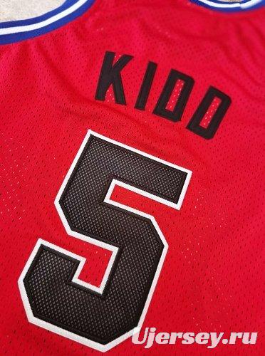 Men's Jason Kidd Red Retro Classic Team Jersey