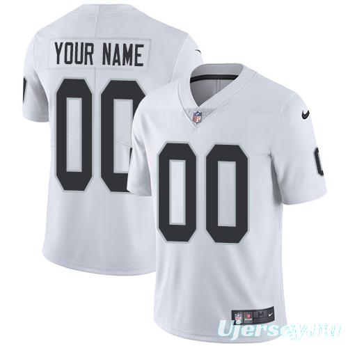 Men's White Custom Limited Team Jersey