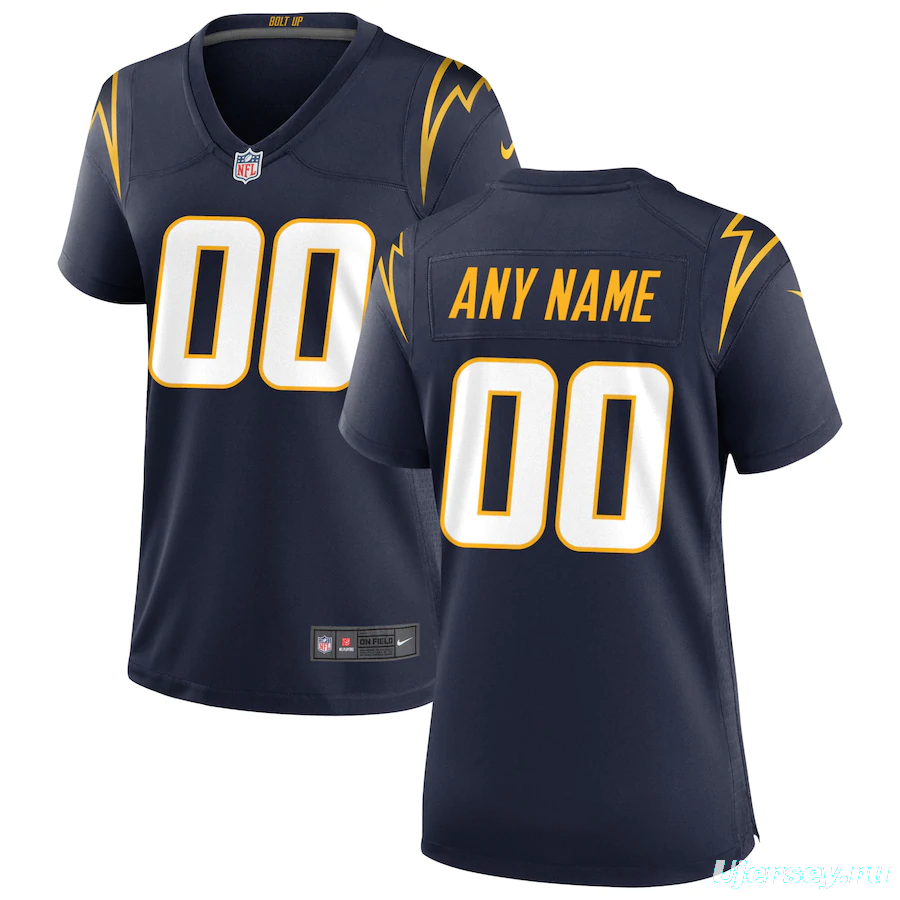 Women's Navy Alternate Custom Game Team Jersey