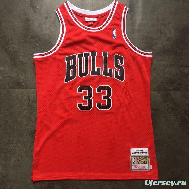 Men's Scottie Pippen Red Retro Classic Team Jersey