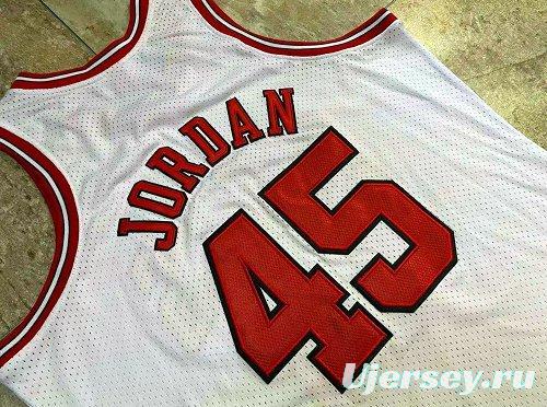 Men's Michael Jordan White Retro Classic Team Jersey