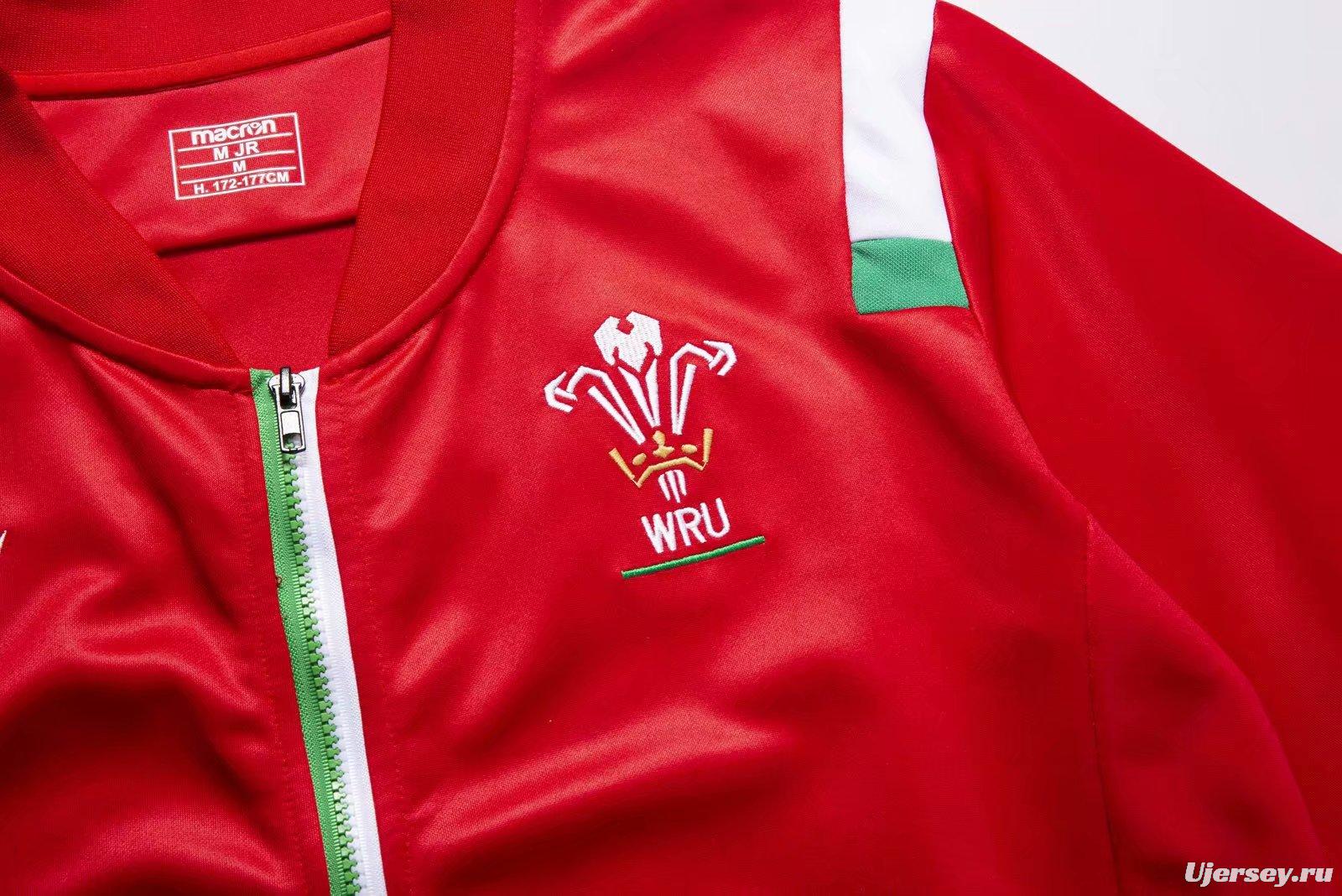 Wales 2021 Mens Anthem Rugby Jacket
