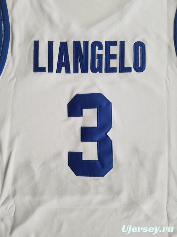 LiAngelo Ball 3 Lithuania Vytautas White Basketball Jersey