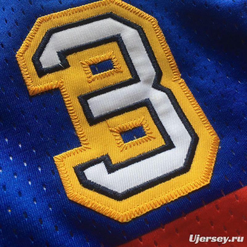 Men's Allen Iverson Blue Retro Classic Team Jersey