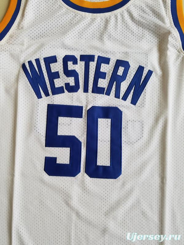 Shaq Neon Boudeaux Western University Basketball Jersey Blue Chips Movie