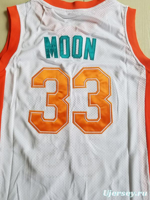 Flint Tropics 33 Jackie Moon Teal Basketball Jersey Semi Pro Team New