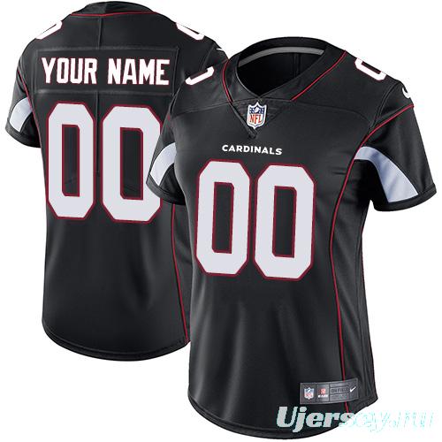 Women's Alternate Black Custom Game Team Jersey