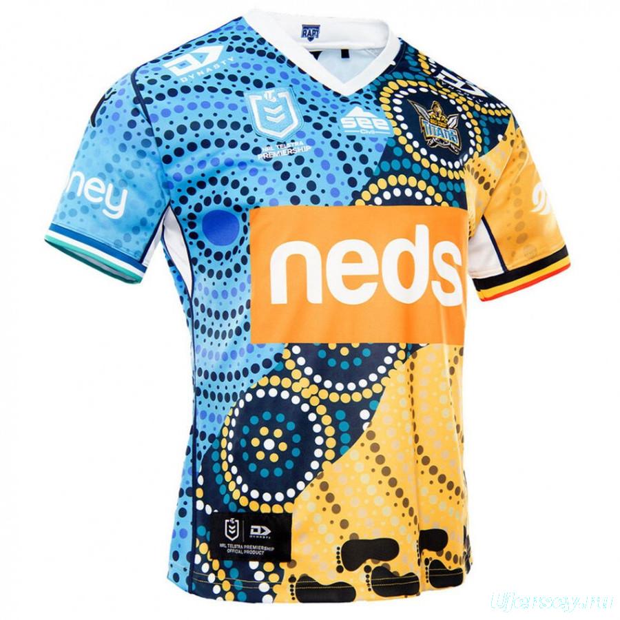 Gold Coast Titans 2021 Mens Indigenous Rugby Jersey